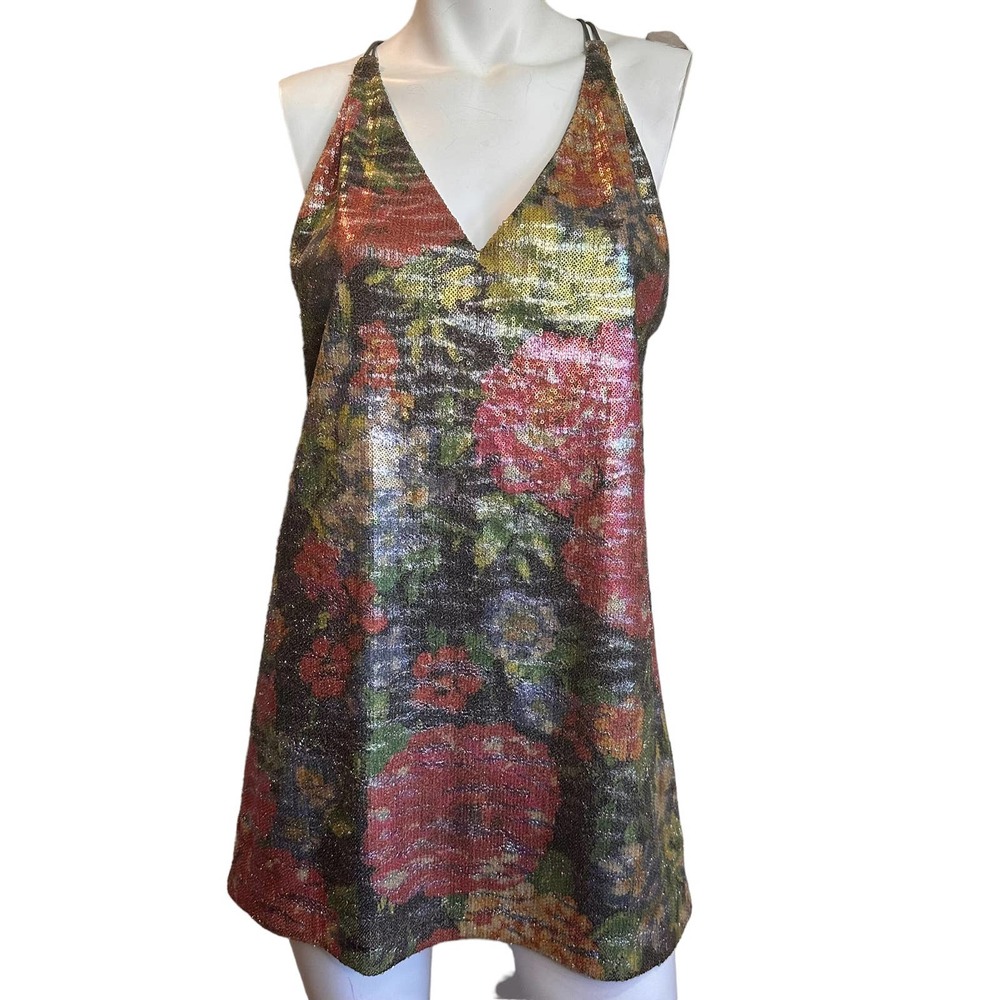 Free People Multicolor Floral Mini Dress